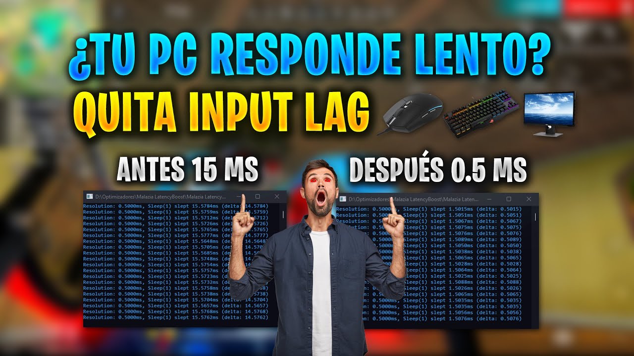 QUITA POR COMPLETO el INPUT LAG EN TU PC CUALQUIER WINDOWS 10 y 11 🤯