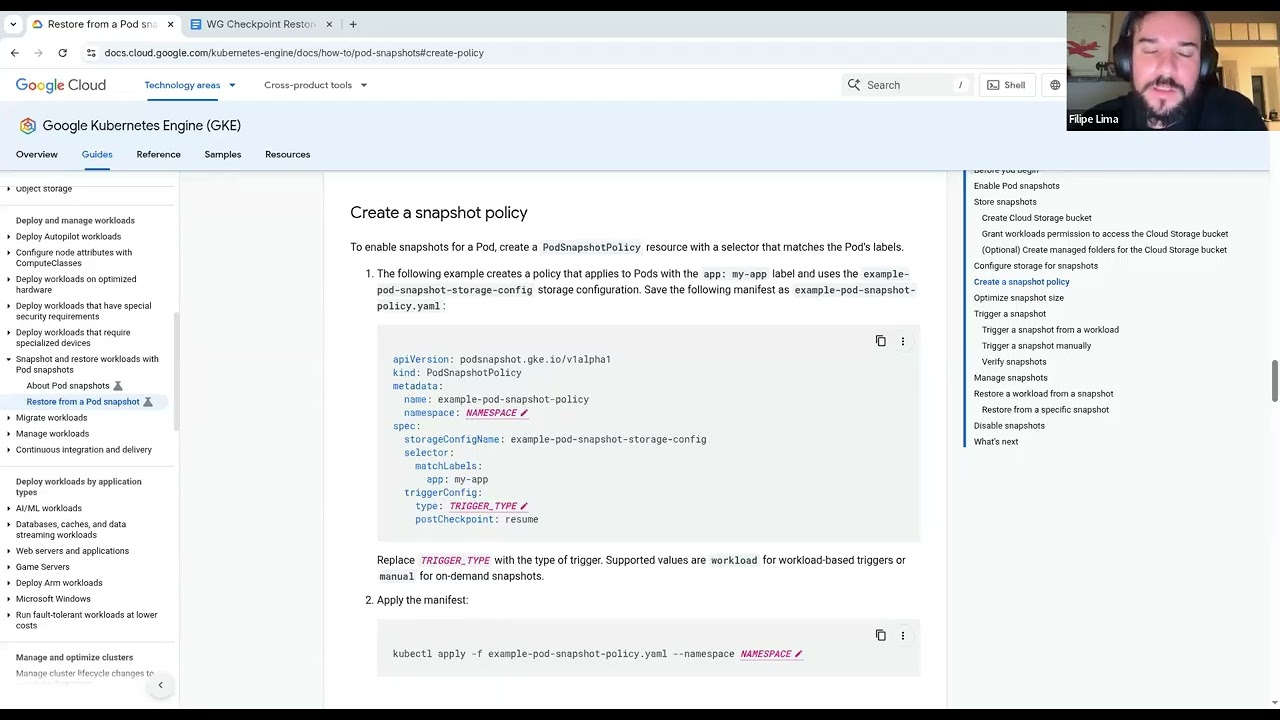 WG Checkpoint Restore Meeting for 2026-02-05