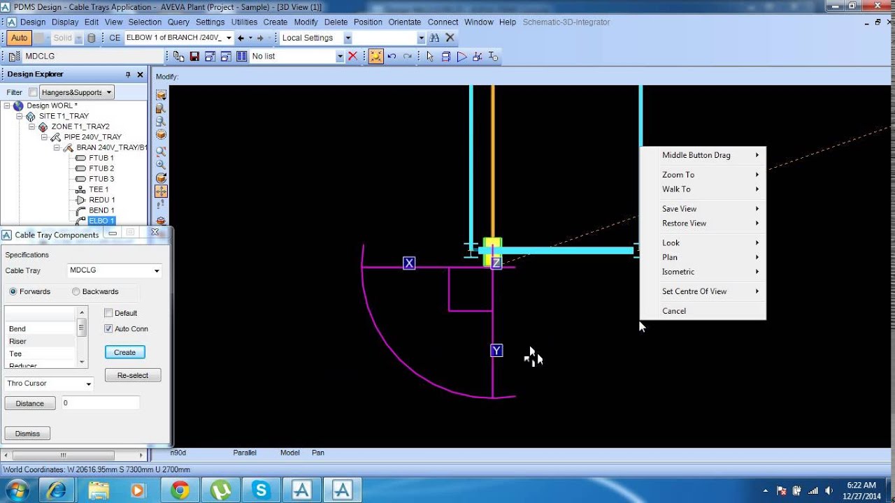 PDMS Cable Tray Modelling