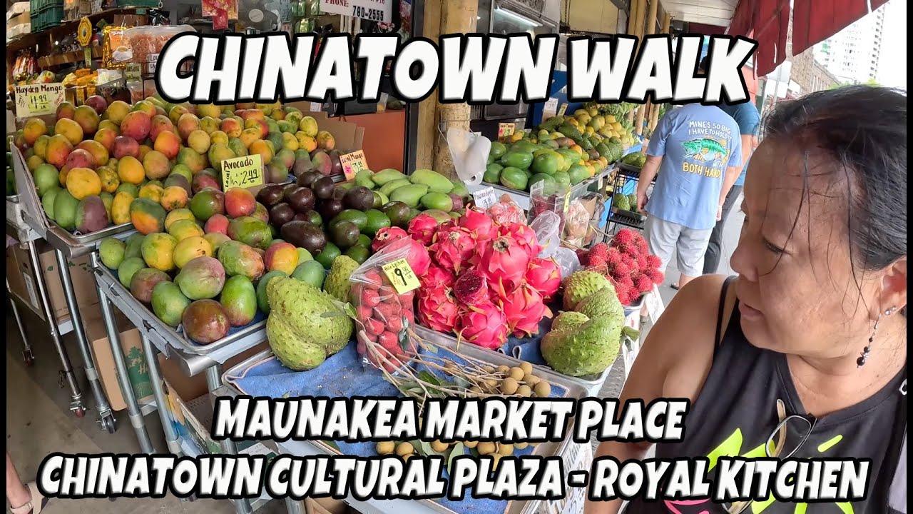 Chinatown Walk Looking for Lychee Honolulu Hawaii Downtown Honolulu Hawaii Walk July 11, 2024