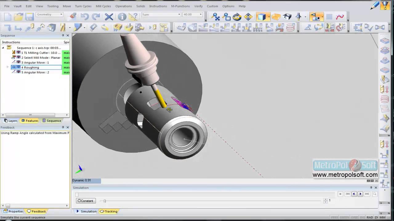 Edgecam Eğitim Videoları Y Eksen Tornalama