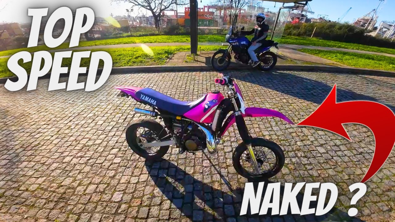 TOP SPEED COM A MOTO DESCASCADA ! YAMAHA DT 125 R