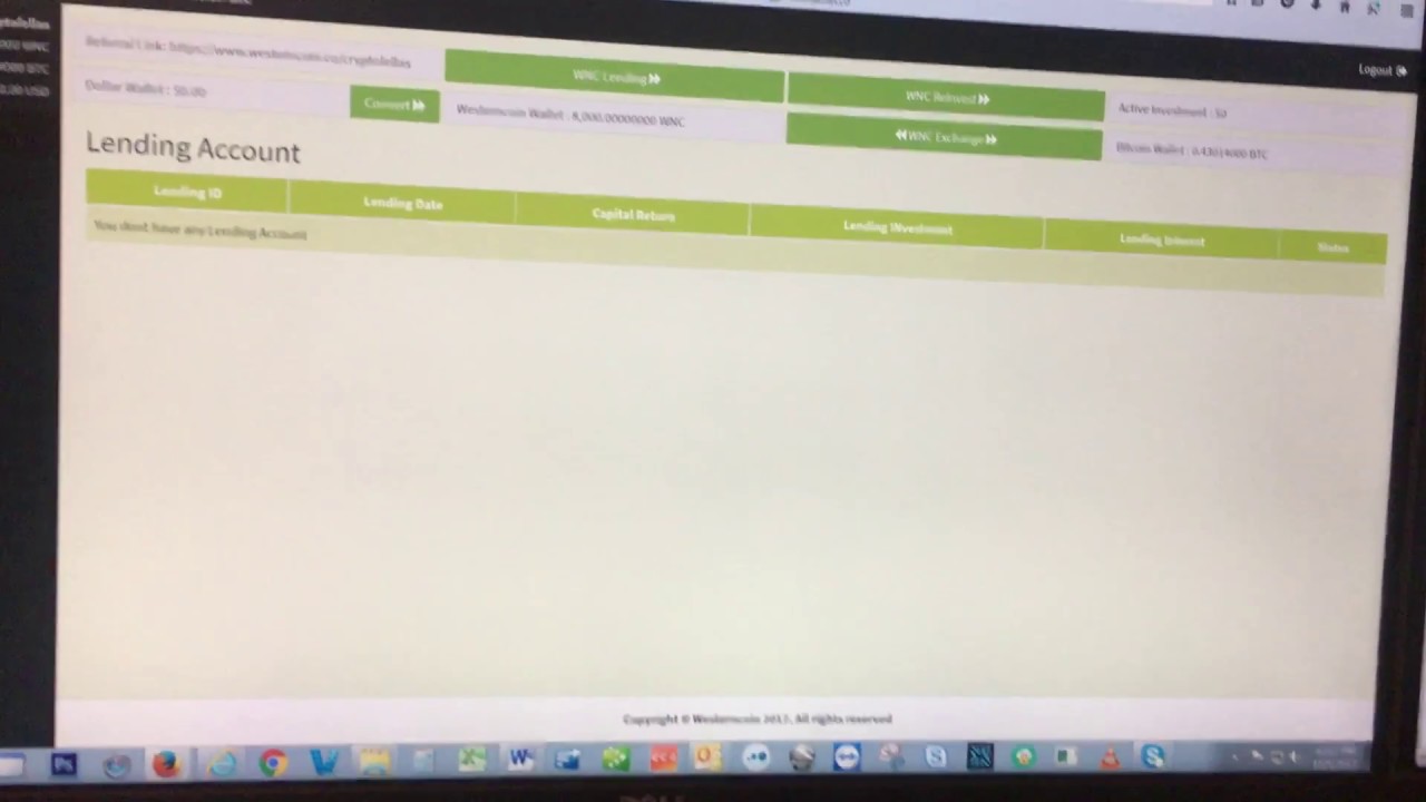 Western Coin 100% bonus kick back