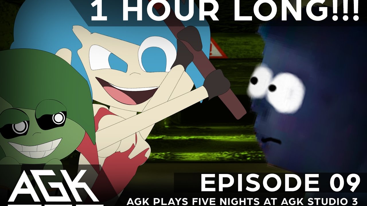 🌟1 HOUR EPISODE!!! ⌨ANGRY GERMAN KID VOL2 E09: AGK...PLAYS FIVE NIGHTS AT THE AGK STUDIO 3