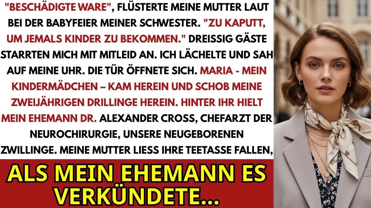 Bei Der Babyparty Meiner Schwester Sagte Mama Sie Zu Kaputt Für Kinder—Dann Mein Kindermädchen…