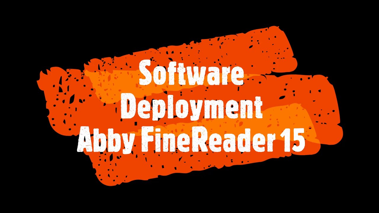 Desktop Central Software Deployment - FineReader15