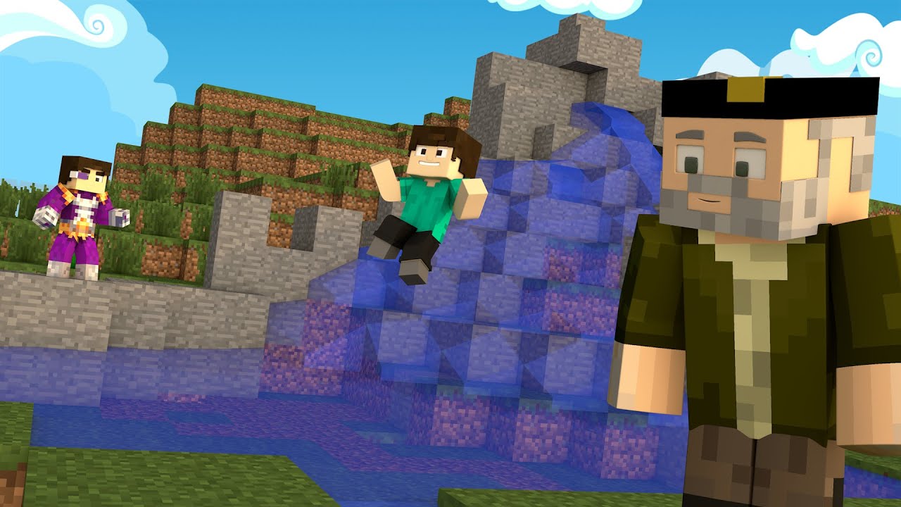 Minecraft | LA MEJOR CASCADA!! c/ Vegetta | Minijuego BUILD BATTLE
