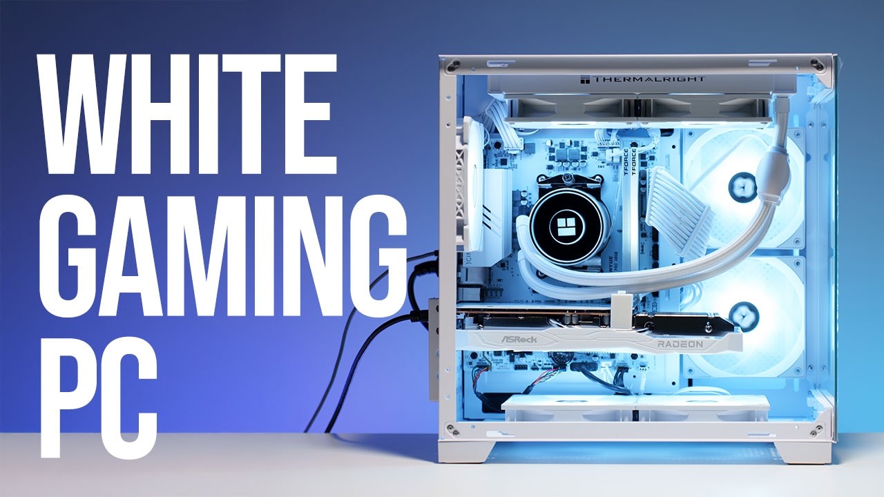 All-White Gaming PC Build V3! Ryzen 5 5600X & Asrock RX 6600