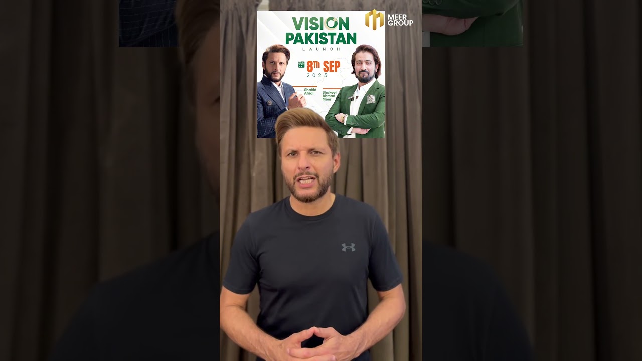 Shahid Afridi Joins Vision Pakistan with Shakeel Ahmad Meer 🇵🇰