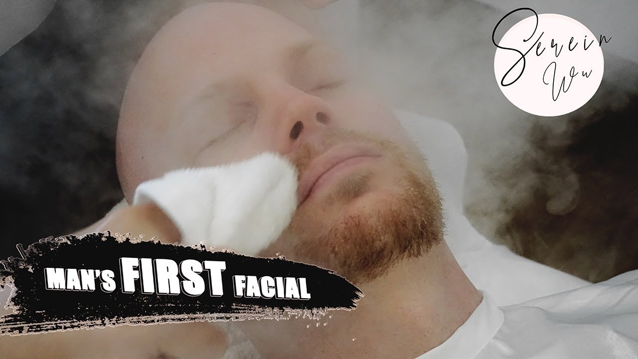 MAN GETS HIS FIRST FACIAL TREATMENT w/ EXTRACTIONS
