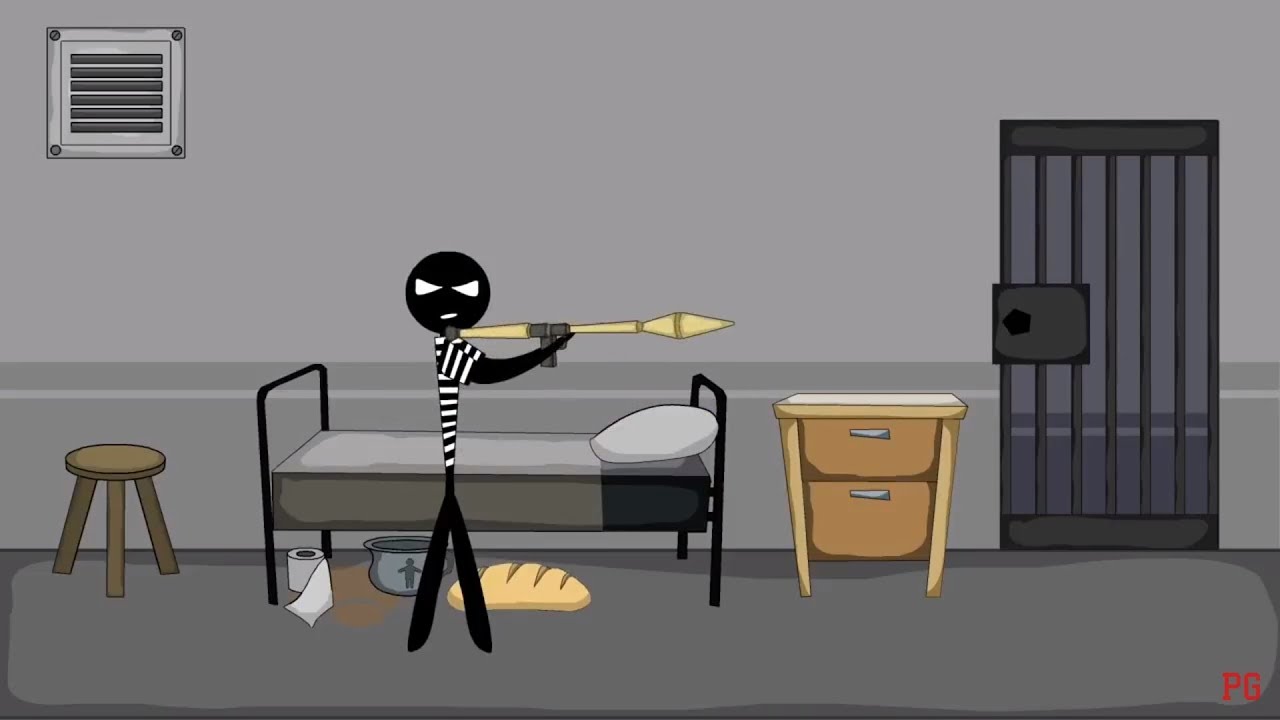 Stickman Jailbreak 3,4,5,6,7,X,2017 Wins & Fails Compilation / Animation