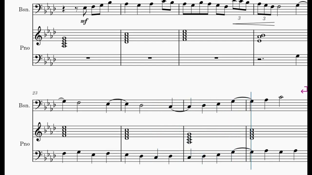 happy bassoon + piano