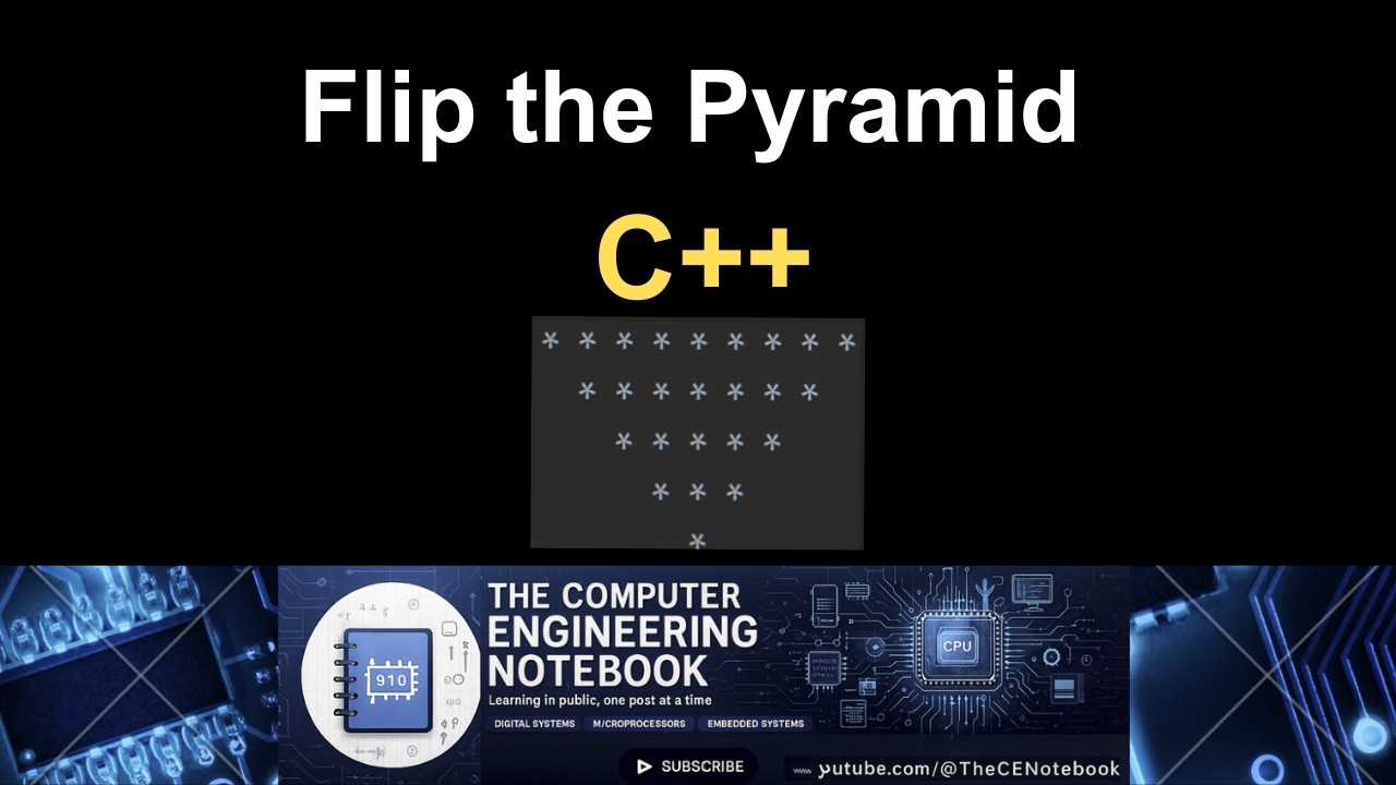 How to Print an Inverted Pyramid Pattern in C++ | Understanding Loop Direction & Pattern Logic