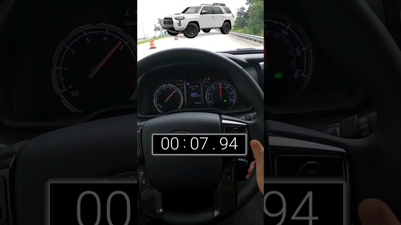 2022 Toyota 4Runner TRD PRO 0-60 Test | 4.0L V6 NA | 5 Spd Auto | 4WD | 270hp | 278 lb-ft #shorts
