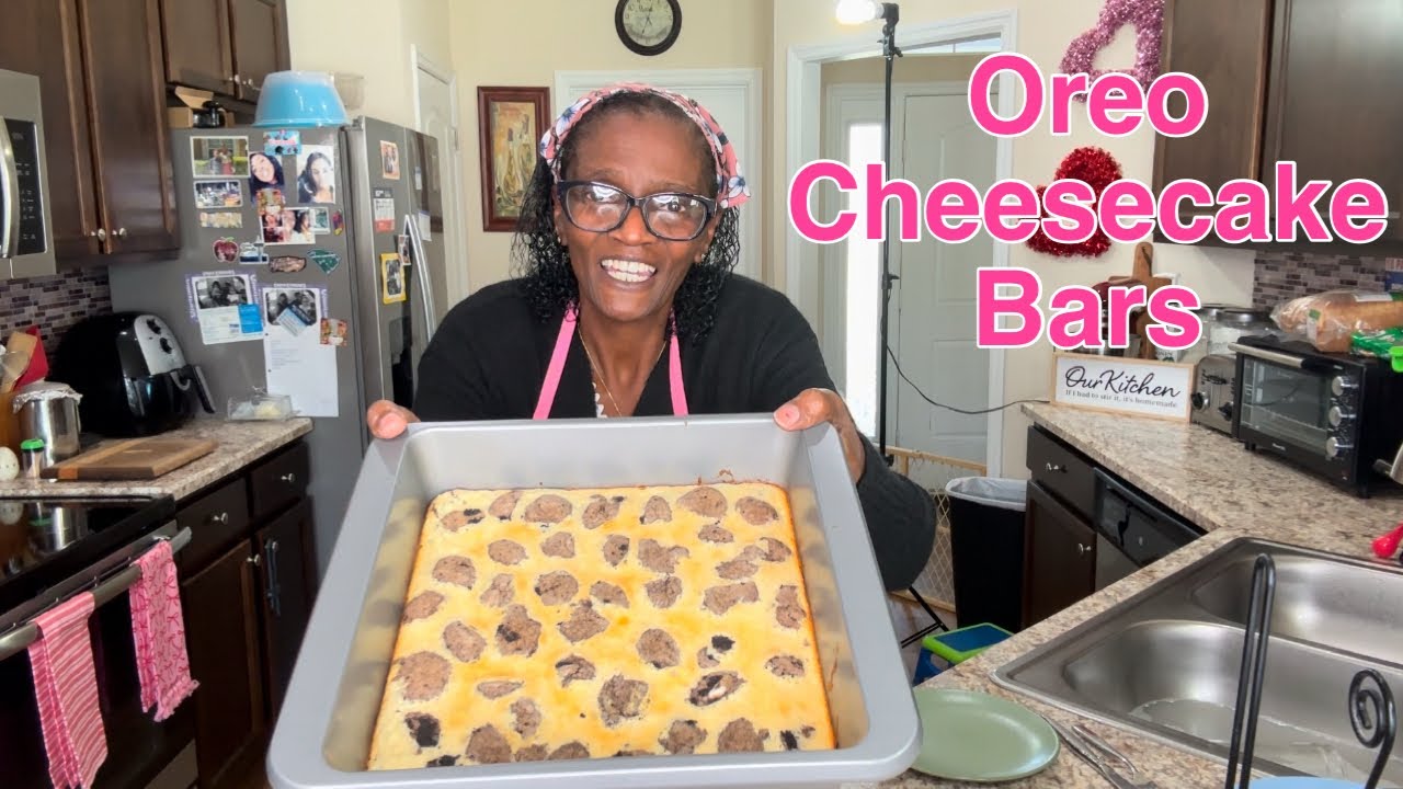 Decadent Oreo Cheesecake Bars | Cookie Dough | cookingsemi-homemadewithjoyce