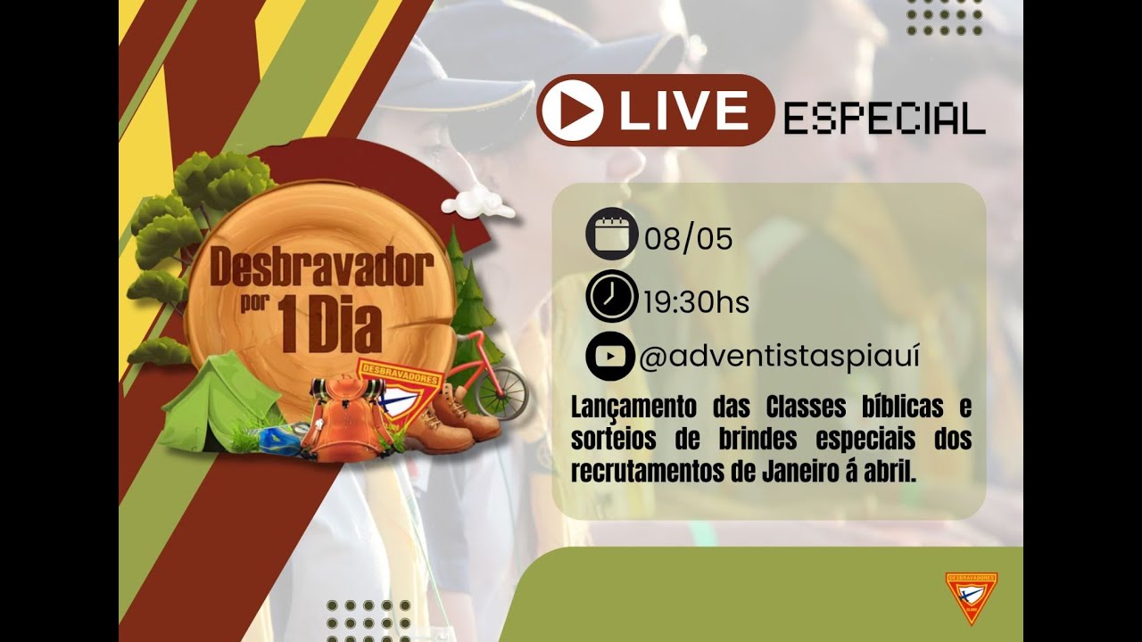 Live Desbravadores | Lançamento Classe Bíblica e DBV por um dia