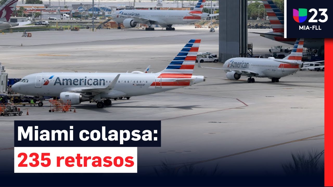 ¡Caos en los cielos! Retrasos masivos en Miami por cierre del gobierno