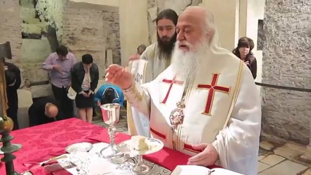 Orthodox Liturgy in Rome's ancient Catacomb