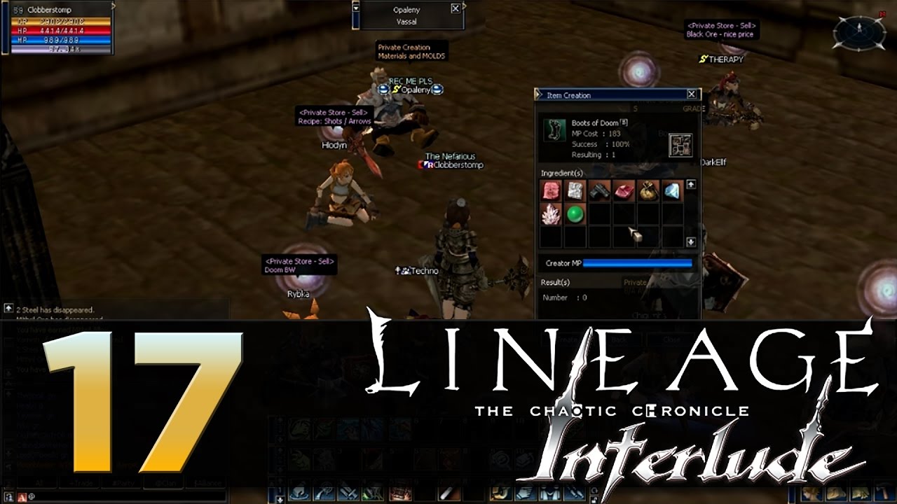 Lineage 2: Interlude - Episode 17 - Crafting Doom