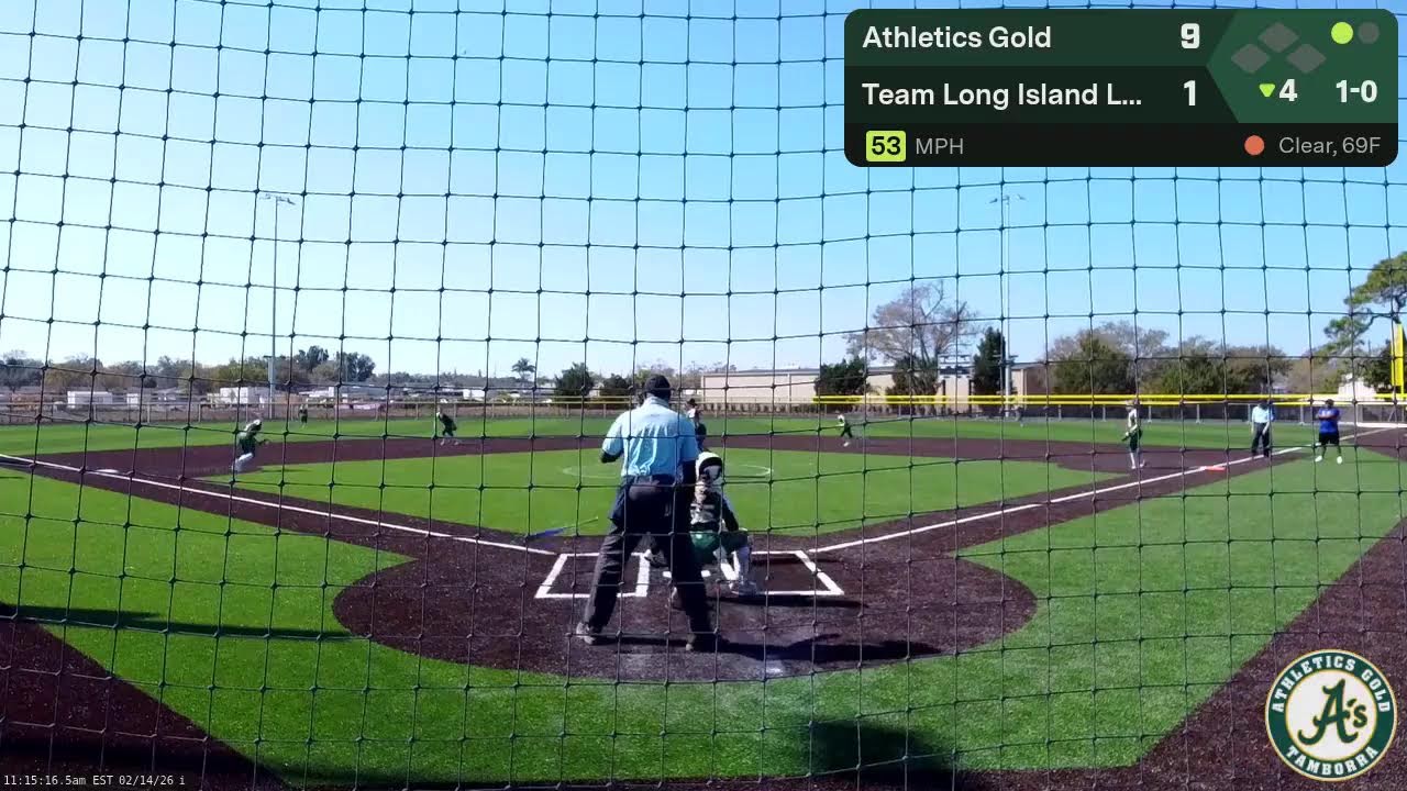 Athletics Gold Tamborra/Spencer 14U vs Team Long Island Laird (2026.02.14)