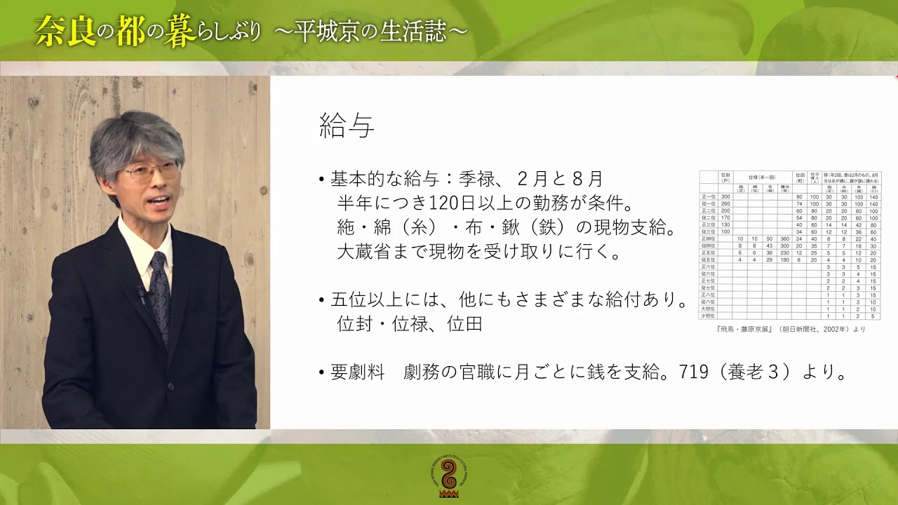 「平城宮に勤める人びと　－役人の一日と出世－」