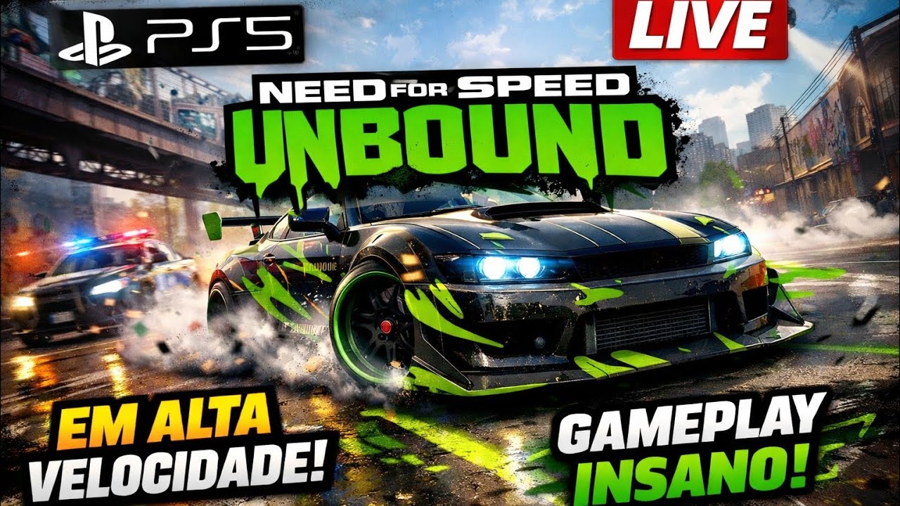 LIVE NFS UNBOUND Jogo da PS PLUS de Janeiro