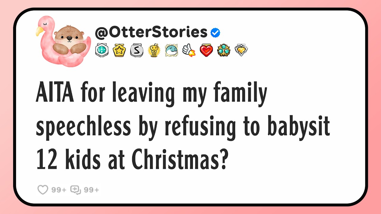 AITA for leaving my family speechless by refusing to babysit 12 kids at Christmas?