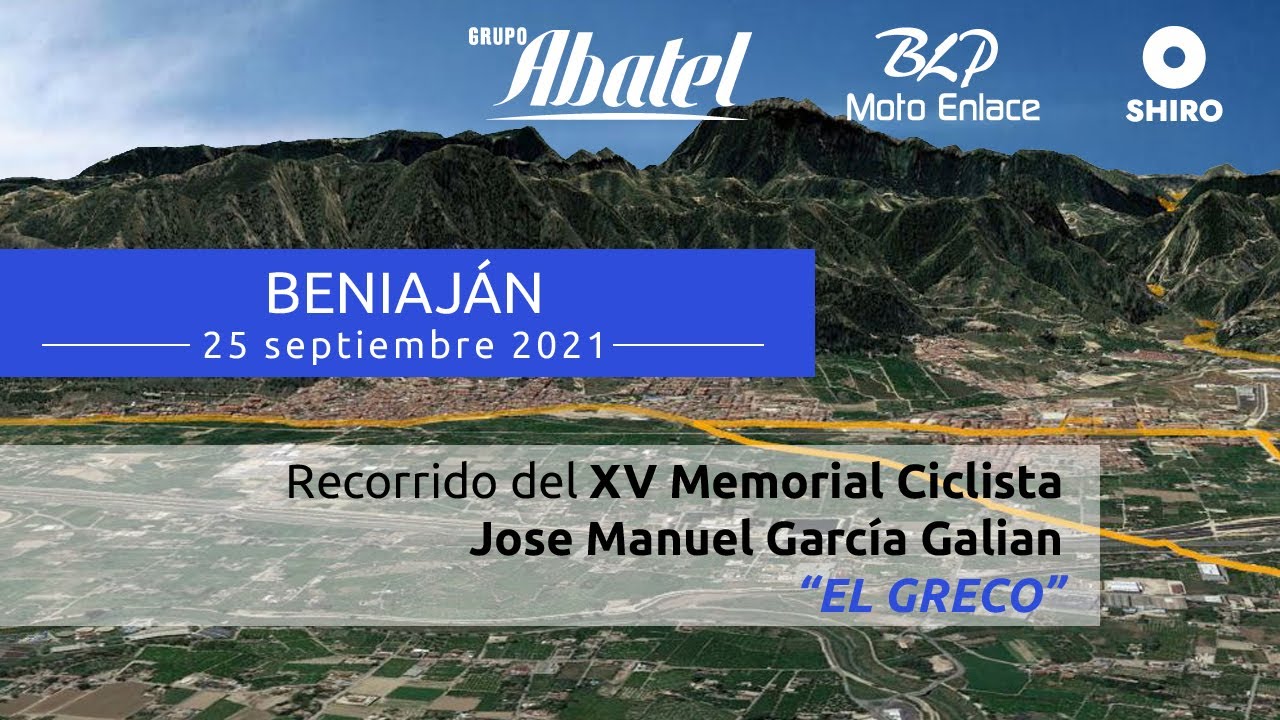 Beniaján. XV Memorial Ciclista Jose Manuel García Galian 