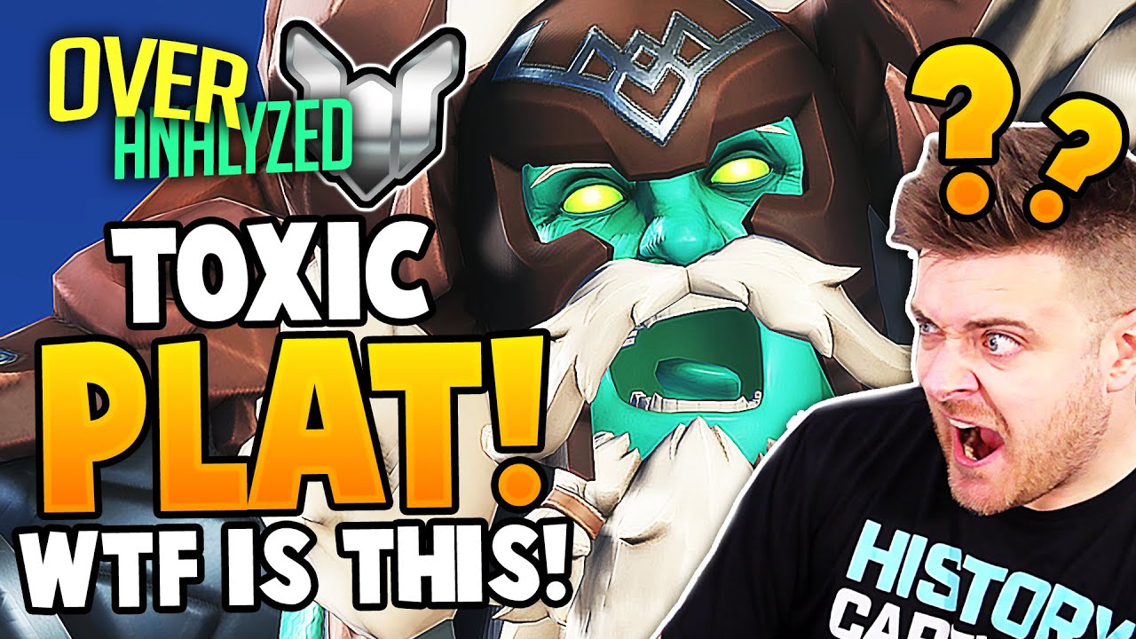 Overwatch Coaching - TOXIC PLAT SHAME! (Reinhardt with Gold Medals?!) [OverAnalzyed]