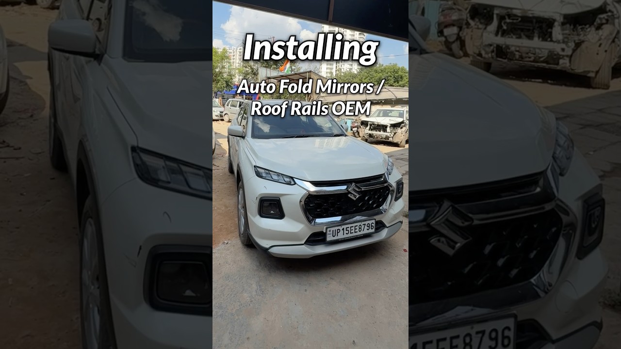 Roof rails & Auto fold mirrors relay installation in Grand Vitara 🔥