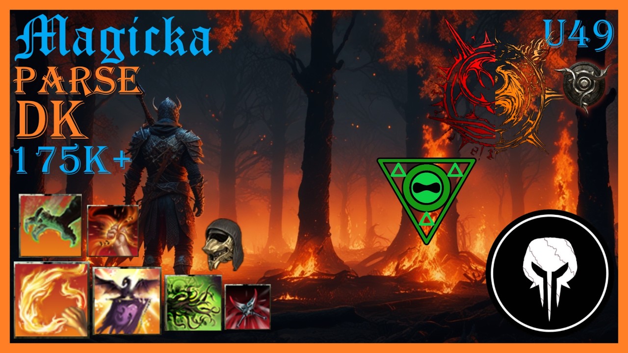 ESO Magicka Adent Flame Arc NB 175k+ DPS Build, Update 49, PS 5 EU
