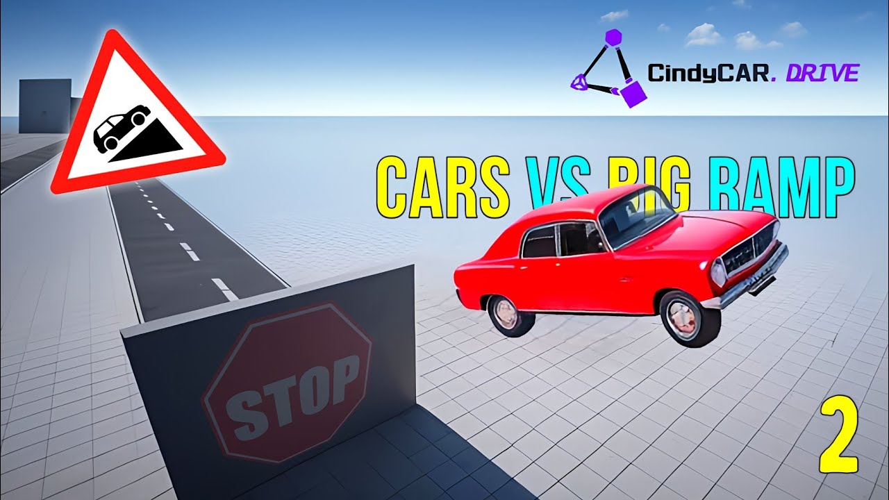 Cindy Car Drive - Cars vs Big Ramp #2 | Gameplay