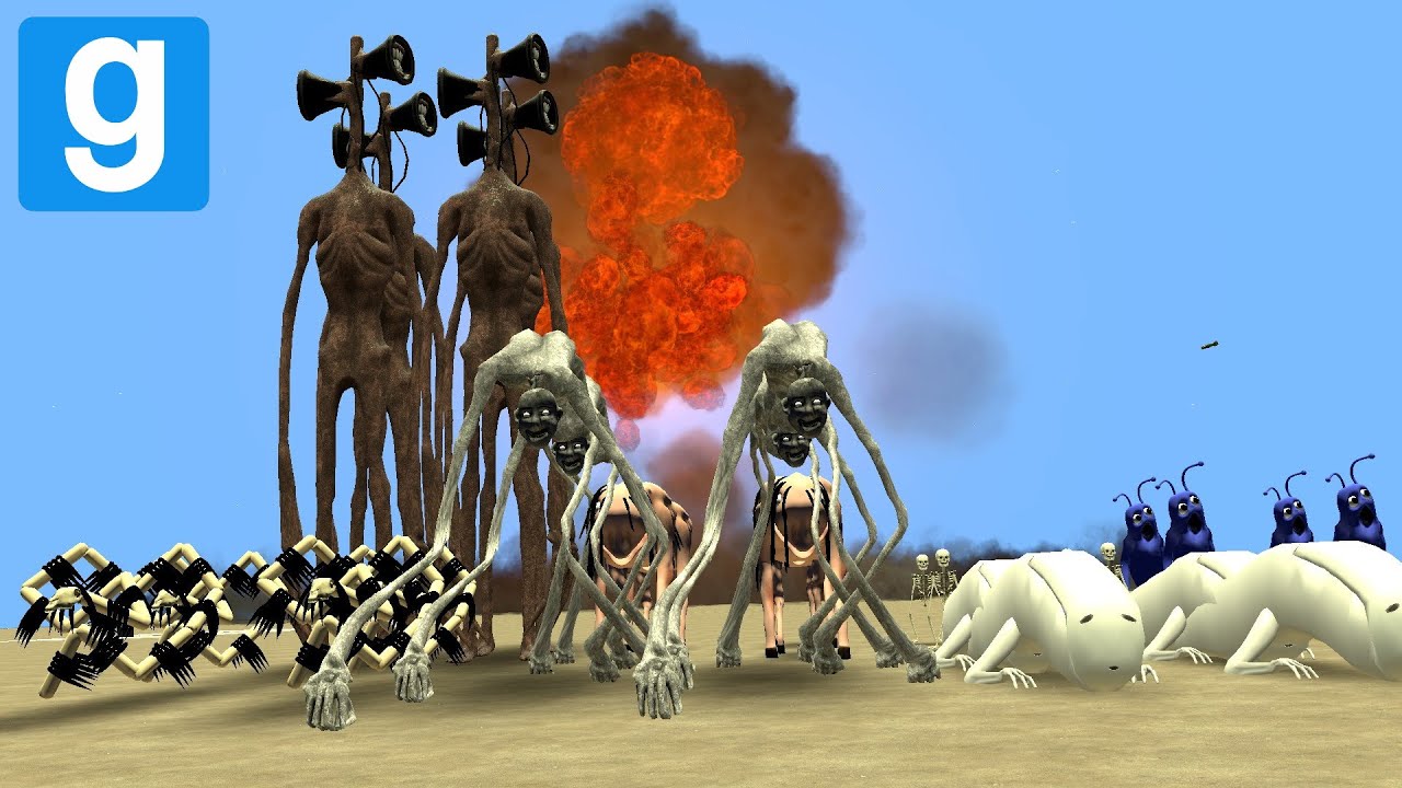 TREVOR HENDERSON ARMY VS NUKES! - Garry's mod Sandbox