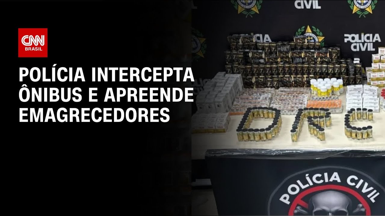 Pol&iacute;cia do Rio de Janeiro intercepta &ocirc;nibus vindo do Paraguai e apreende emagrecedores | CNN NOVO DI