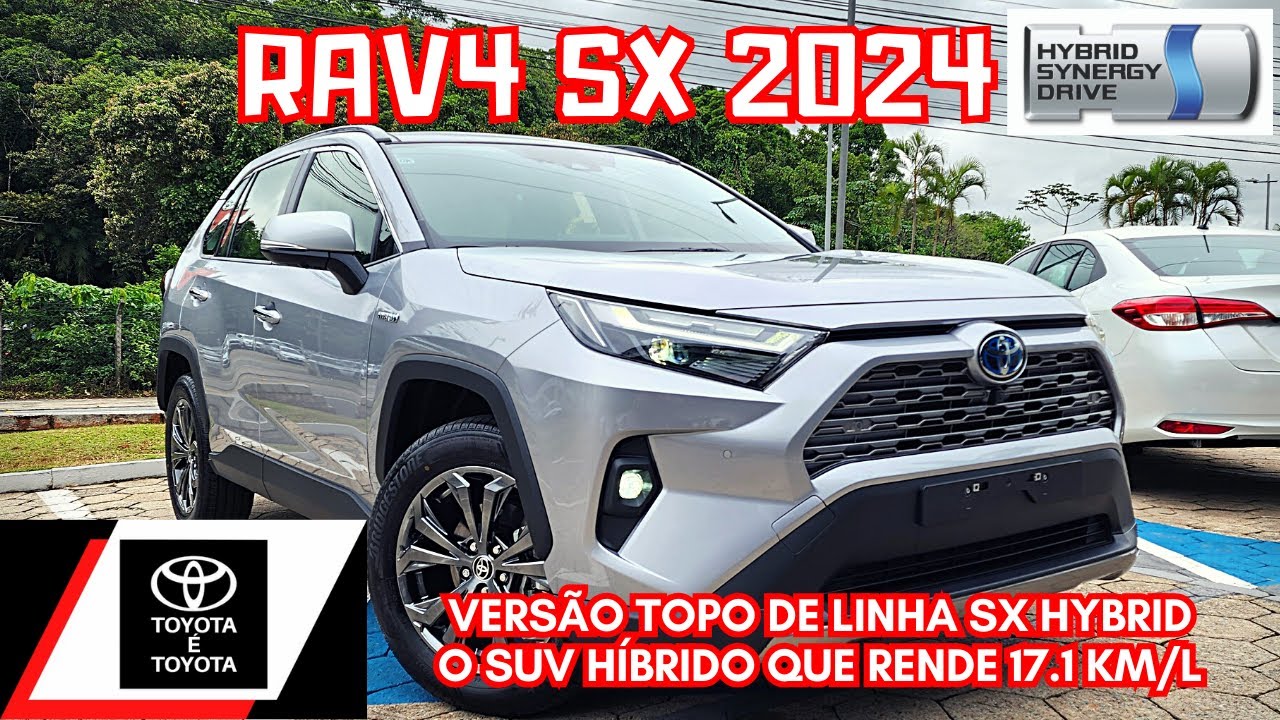 AVALIAÇÃO TOYOTA RAV4 SX HYBRID 2024 | SUV TOYOTA HÍBRIDO QUE RENDE 17.1 KM/L