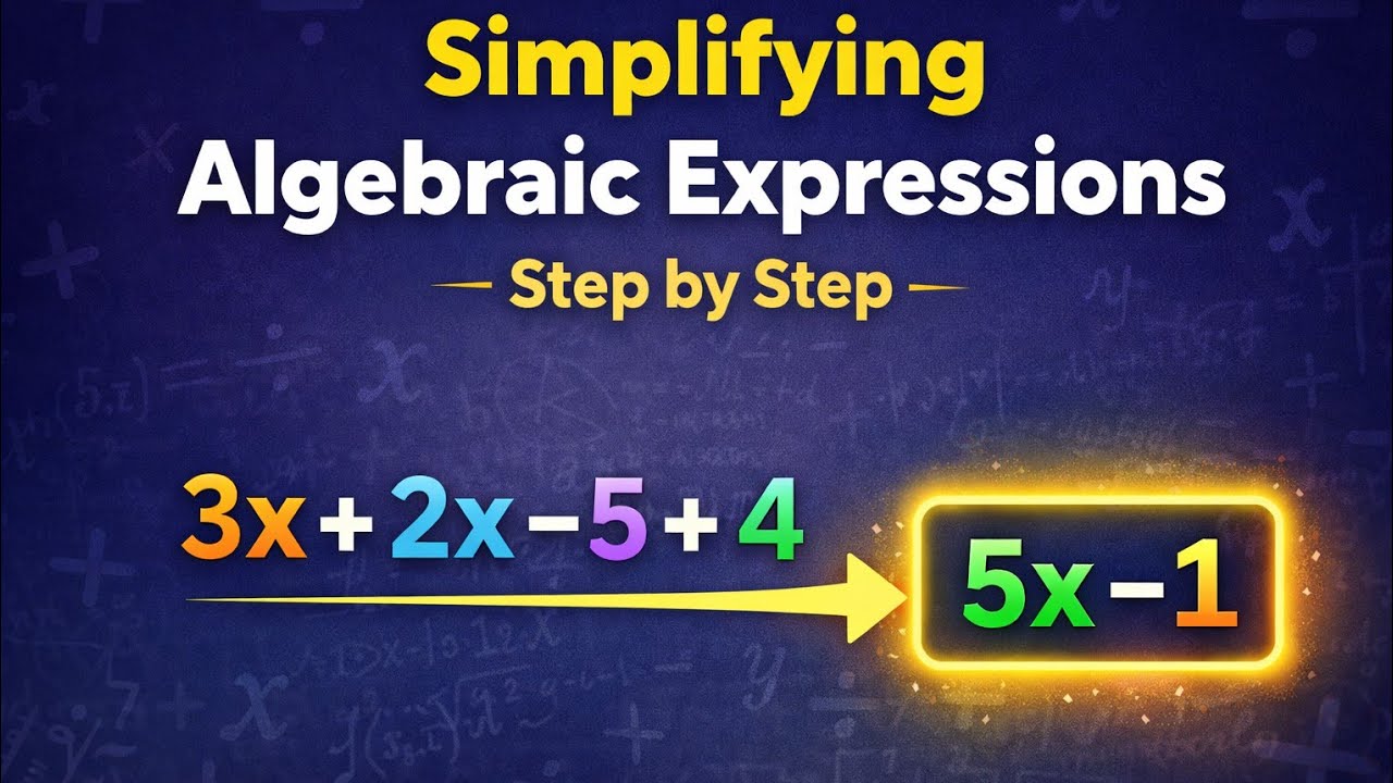 Grade 6 math Algebra lesson 4 : simplifying algebraic expressions #algebra 