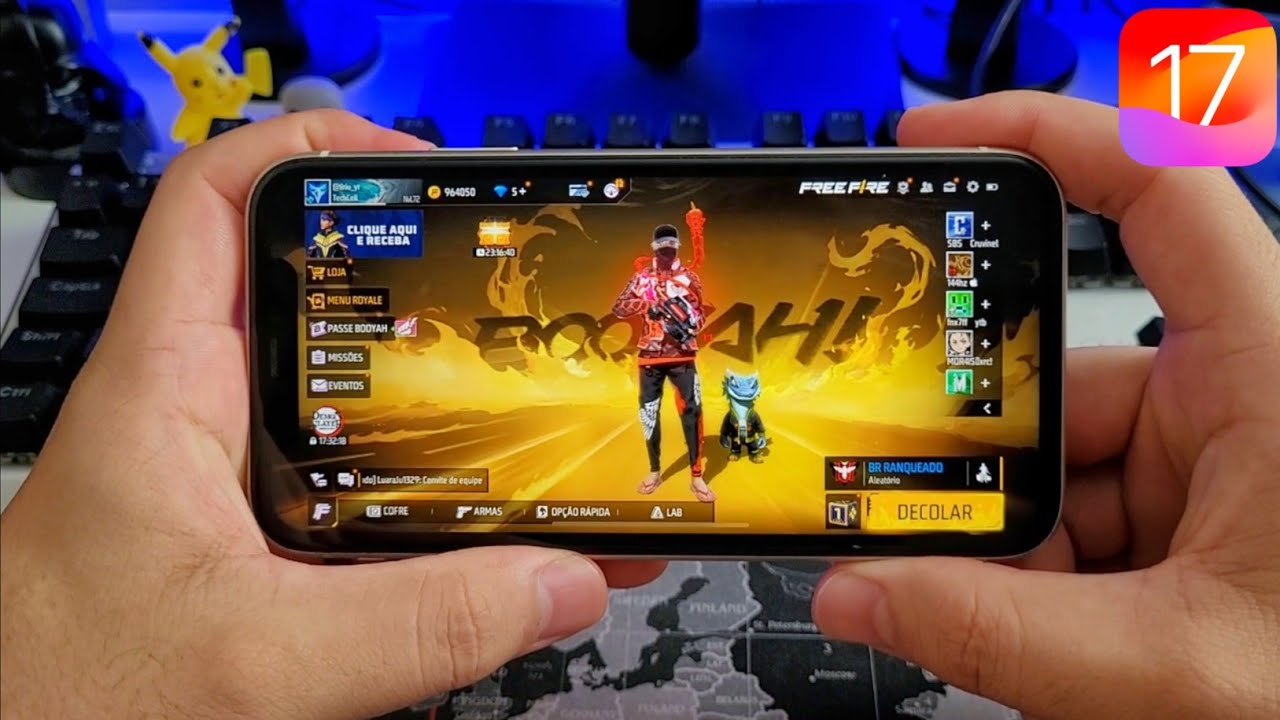 NOVA ATUALIZAÇÃO IPHONE 11 FREE FIRE IOS 17