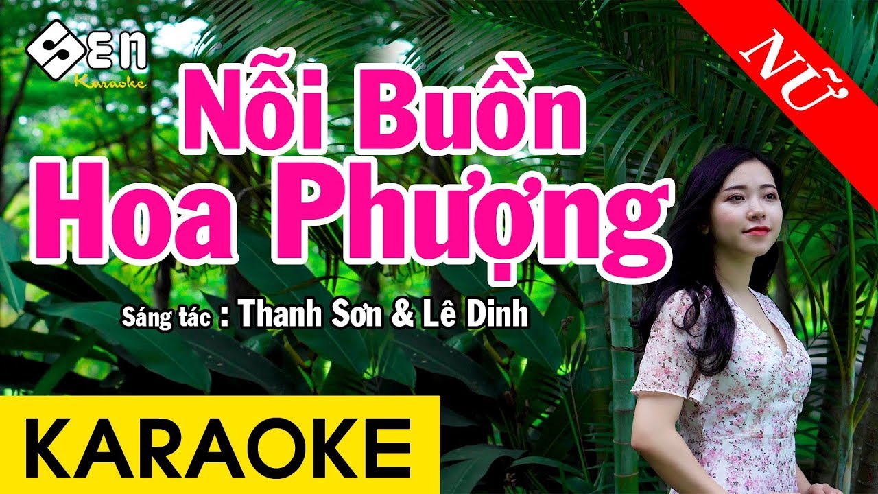 Karaoke Nỗi Buồn Hoa Phượng Remix Tone Nữ Nhạc Sống - Beat Chuẩn Dễ Hát