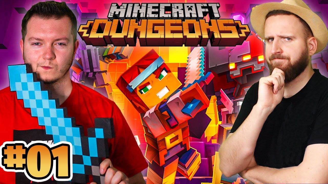 MINECRAFT DUNGEONS #01 - PREMIERA! | Vertez & @Purposz