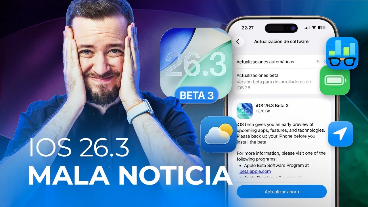 iOS 26.3 beta 3: por qué tu iPhone SE QUEDA FUERA de lo nuevo