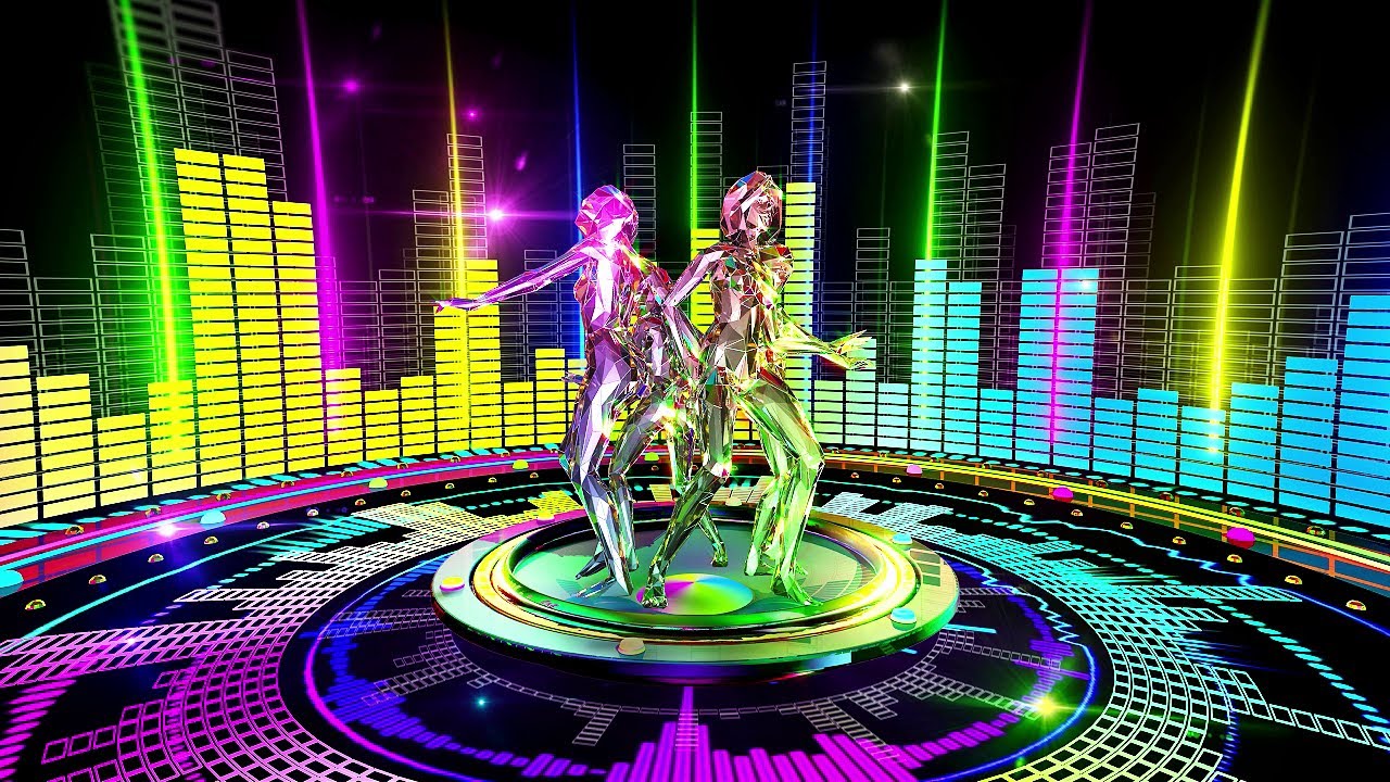 💃 Neon Light Dancing Background | 8 Hours 4K Holiday & Party Visuals | No Sound