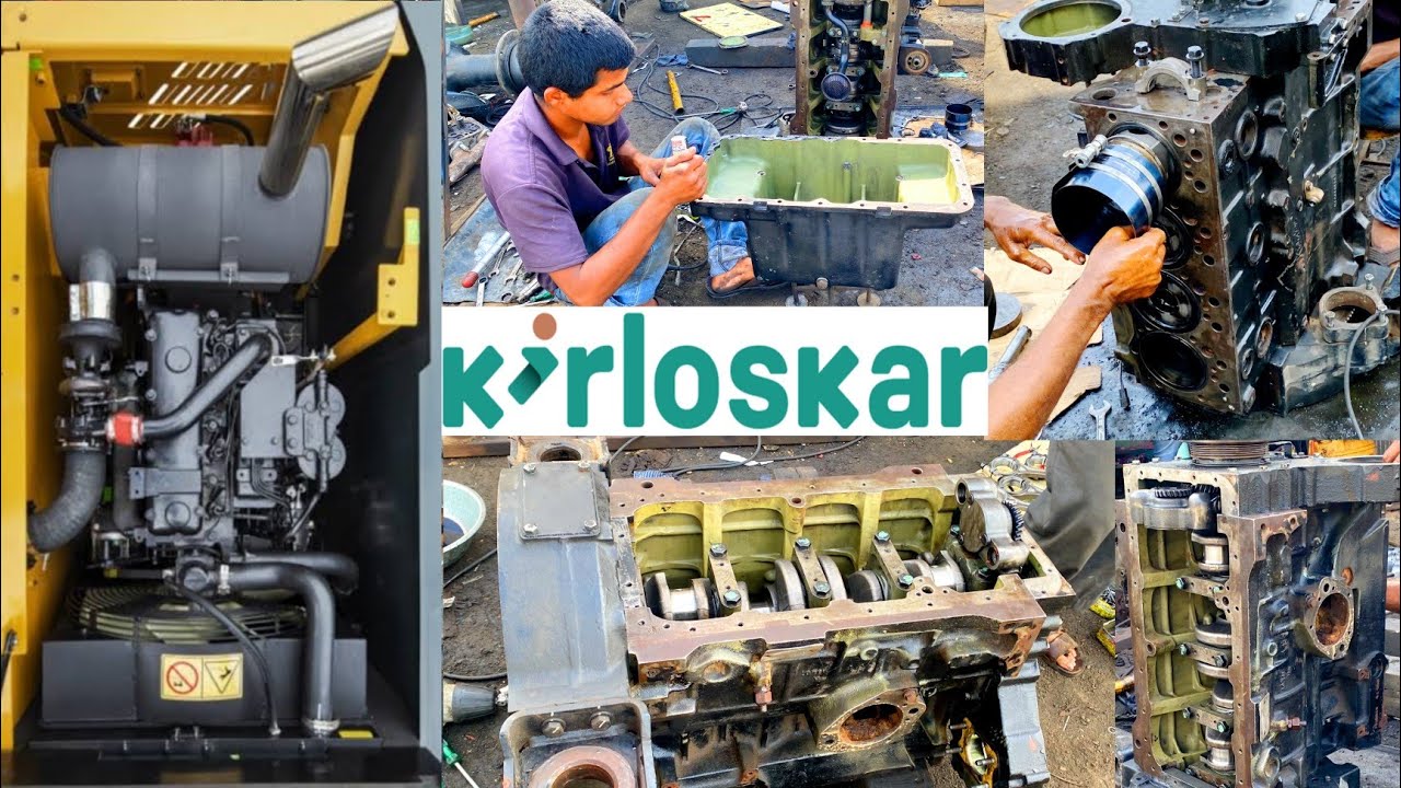 Kirloskar 4R 1040T Full Engine rebuilding.| Hyundai excavator R140Lc