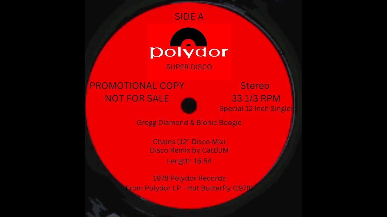Gregg Diamond & Bionic Boogie - Chains (Polydor Records 1978) (12