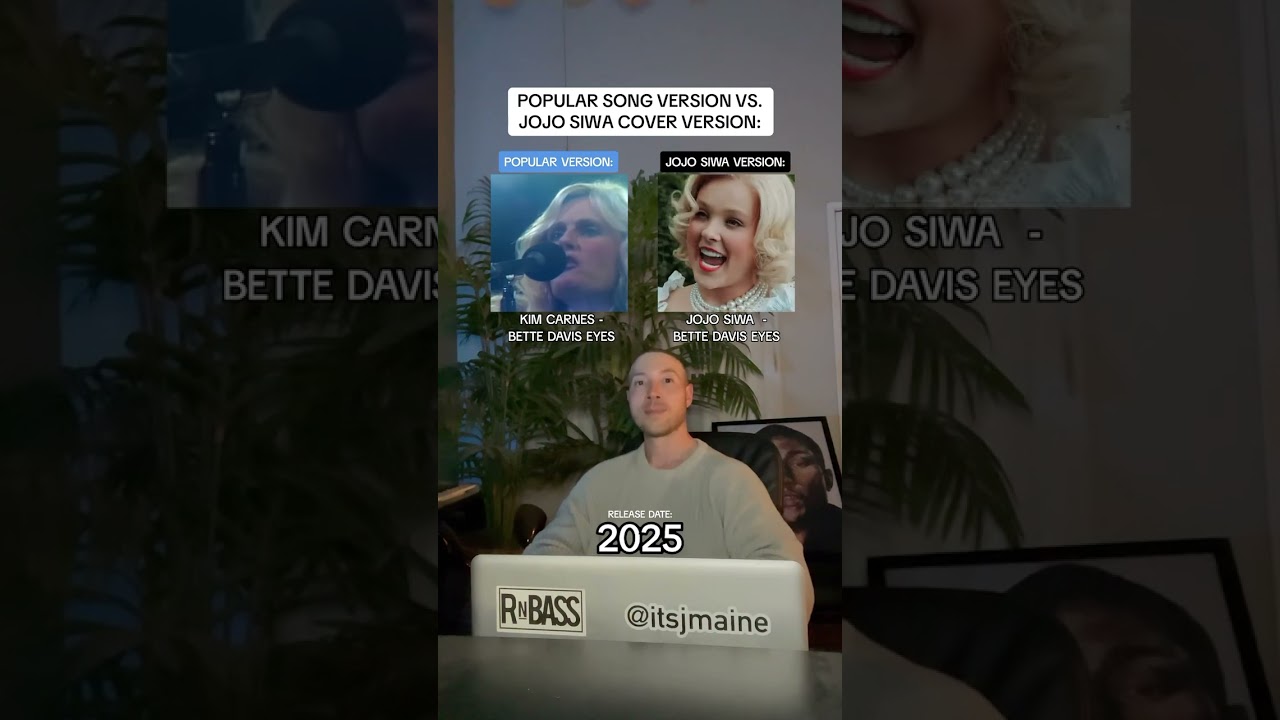 Popular Song Vs. JoJo Siwa Cover Version: Bette Davis Eyes #shorts #jojosiwa #cover #coversong
