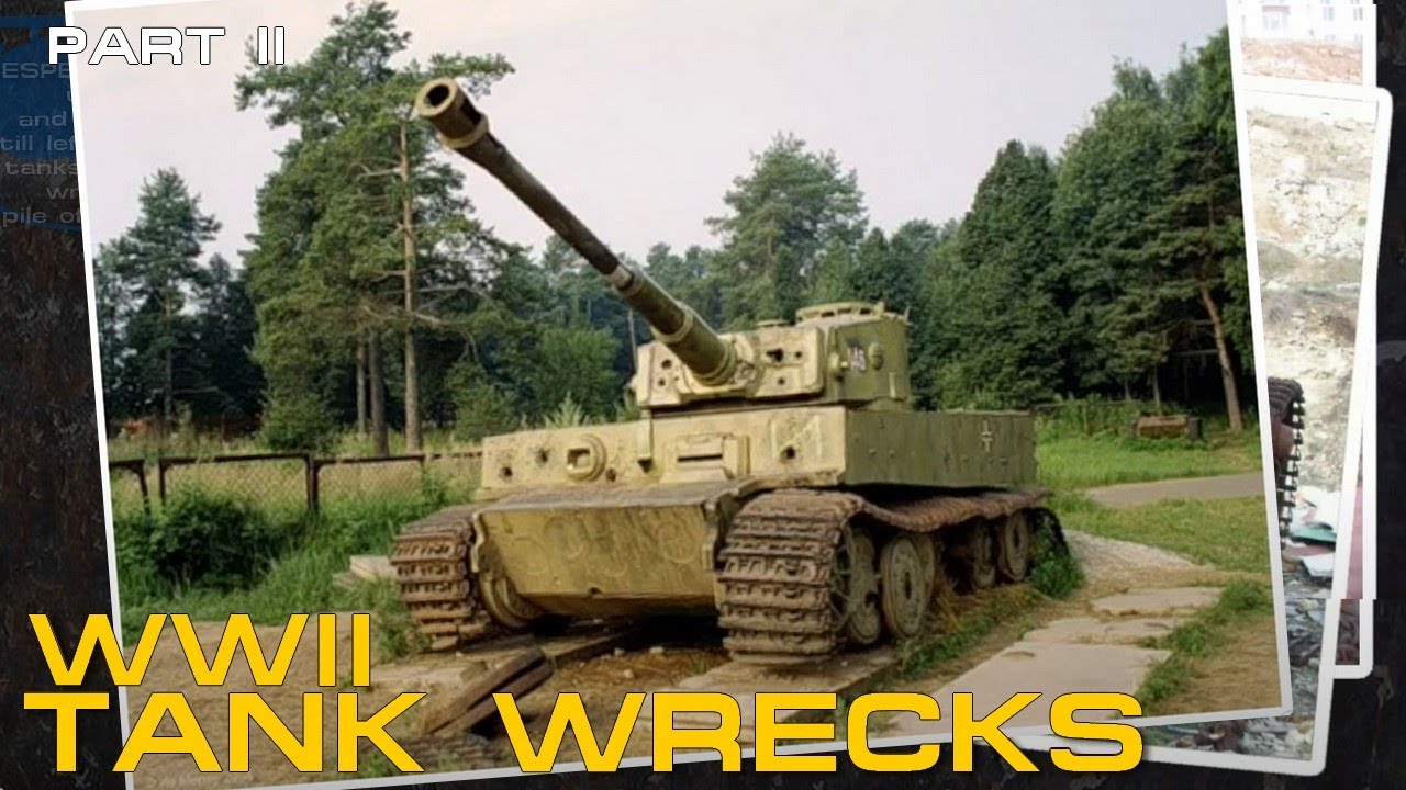 WWII Tank Wrecks - German Panzers Part 2 - Panzer VI - Panther - Jagdpanther - Bergepanther - Tiger.