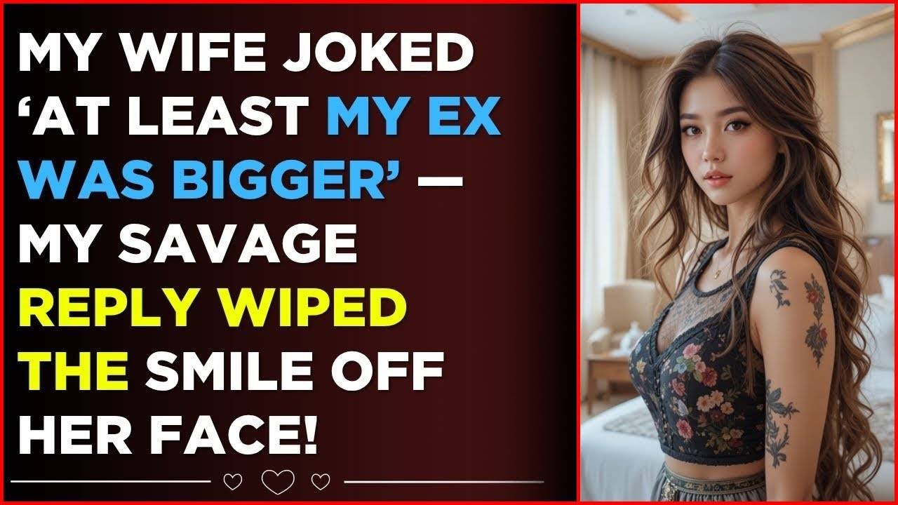 My Wife Joked At Least My Ex Was Bigger My Savage Reply Wiped the Smile Off Her Face
