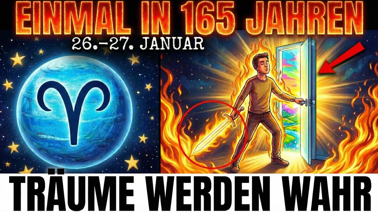 Neptun in Widder - Erstes Mal seit 165 JAHREN! 3 Träume werden endlich WAHR