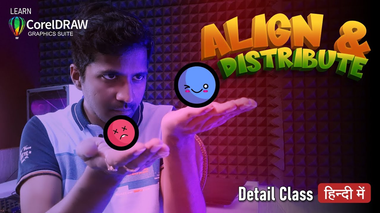 Align and Distribute | Class 39 CorelDraw Tutorials | In Hindi / Urdu