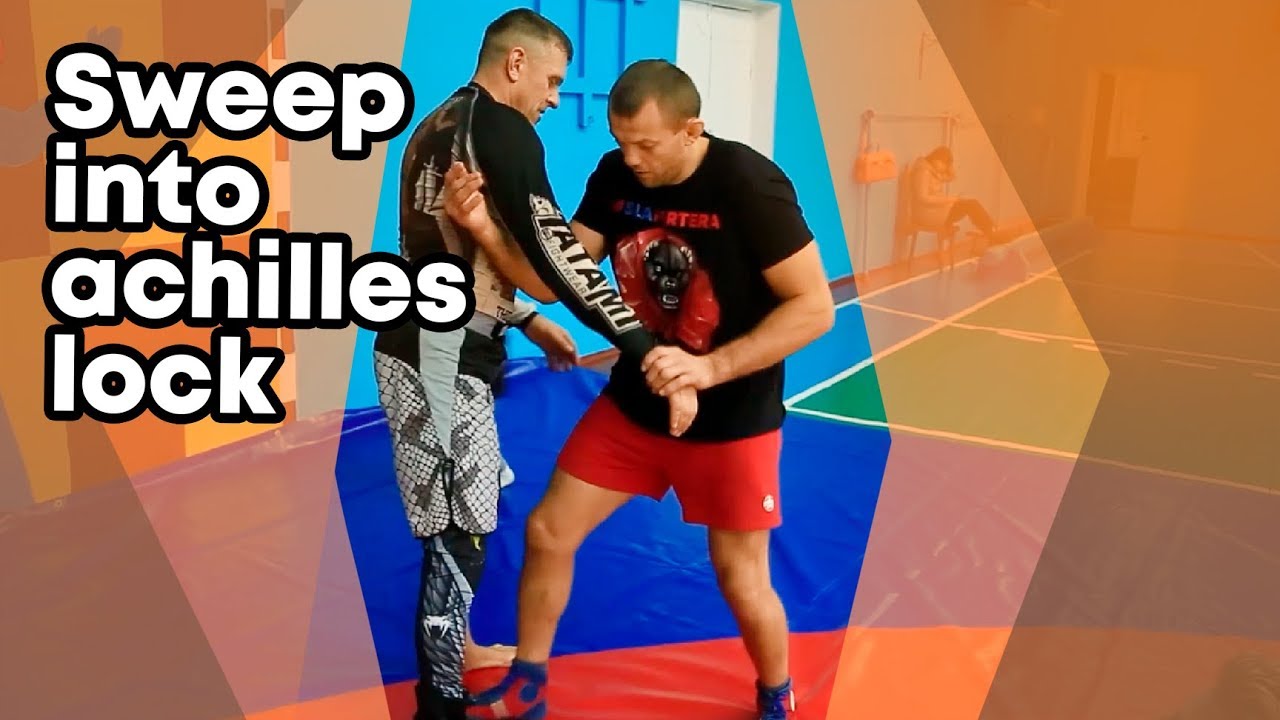 Sweep into Achilles lock with and without the jacket