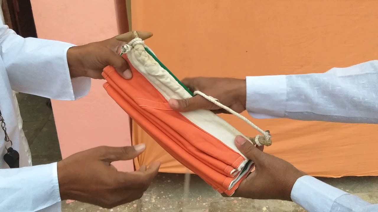 राष्ट्रध्वज कसा बांधावा zenda kasa bandhava